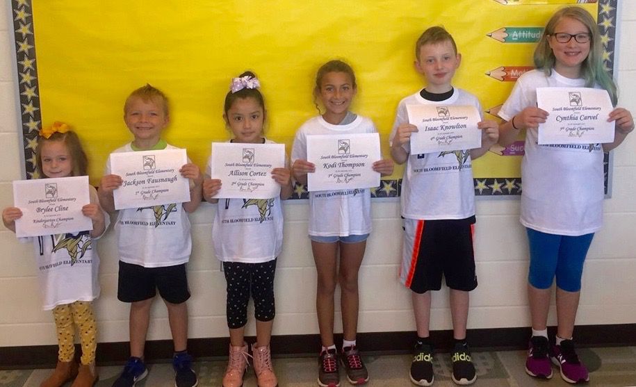 South Bloomfield Champions of the Month